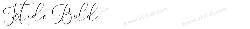 Katide Bold字体转换